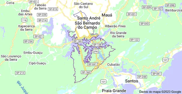 map São Bernardo do Campo